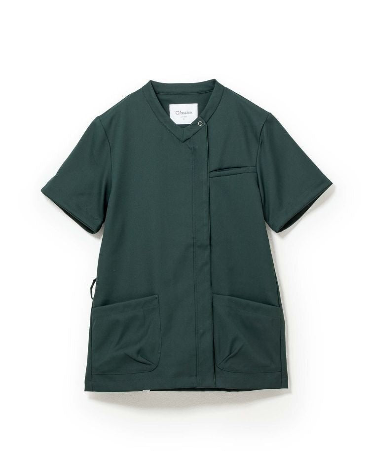 Unisex Classico nurse:Smooth touch front open scrub tops - scrub tops - Classico Global - Official Online Store