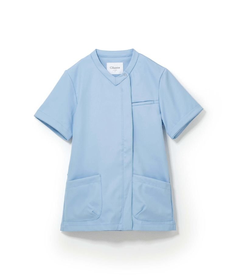 Unisex Classico nurse:Smooth touch front open scrub tops - scrub tops - Classico Global - Official Online Store