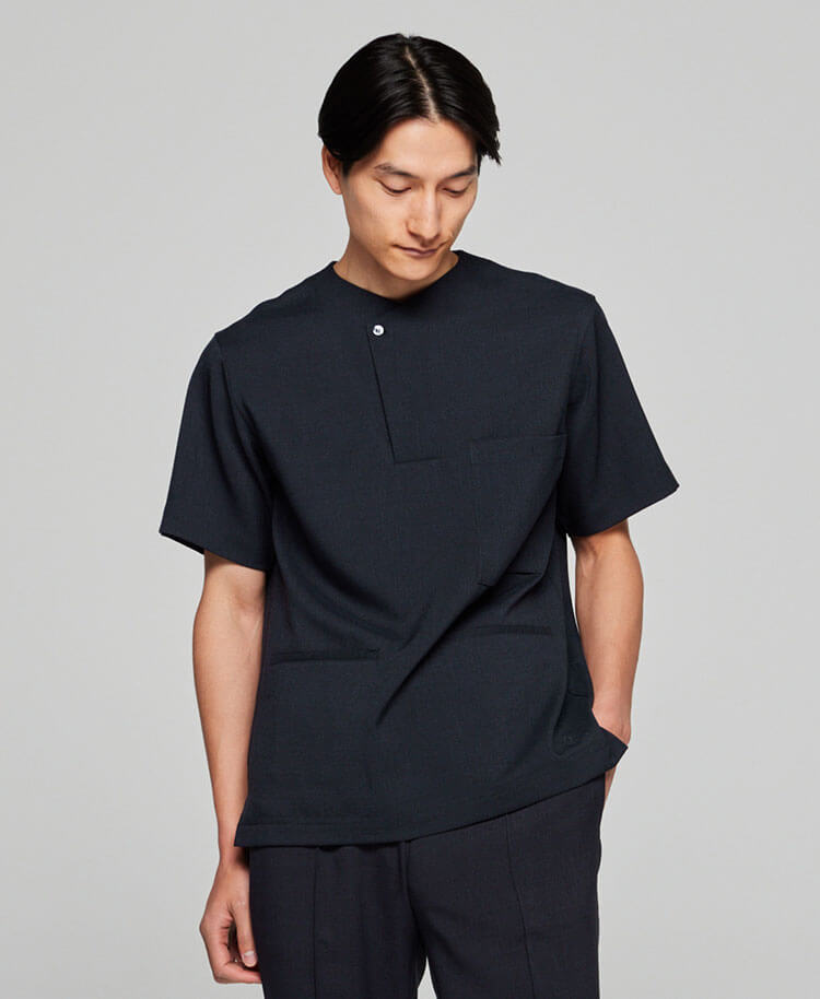 Mens:Front button scrub tops TRO - scrub tops - Classico Global - Official Online Store