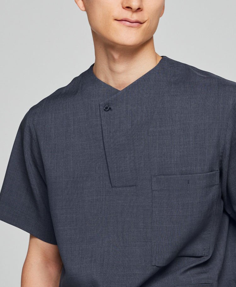 Mens:Front button scrub tops TRO - scrub tops - Classico Global - Official Online Store