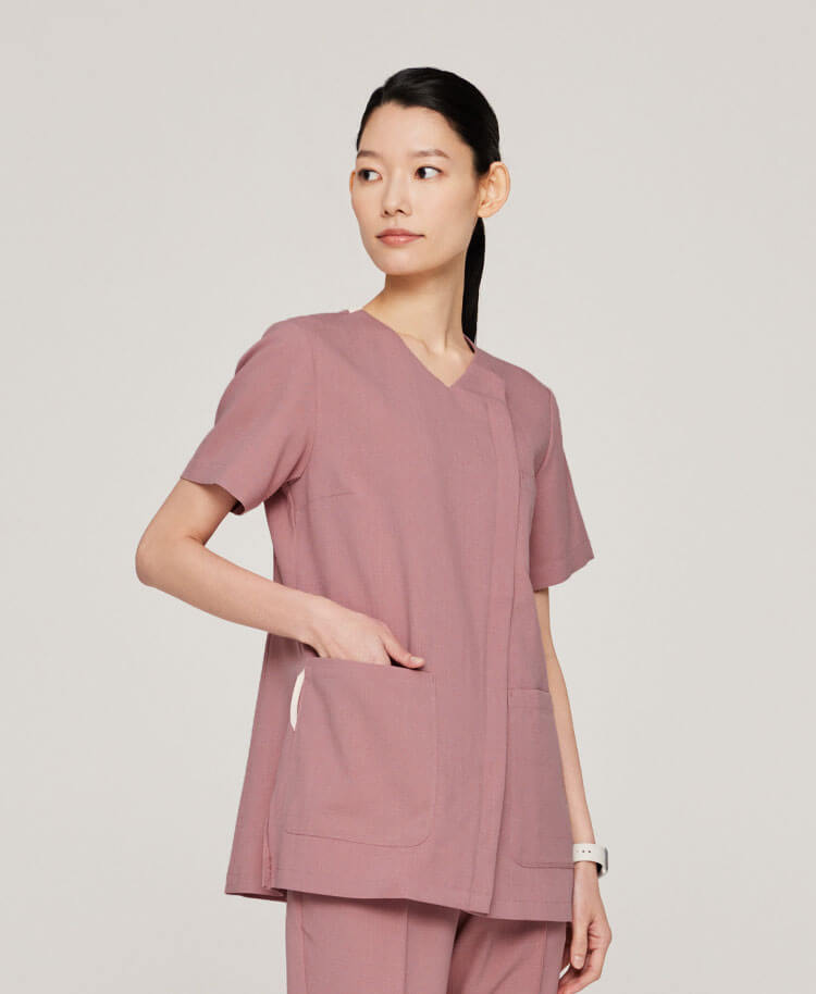 Womens:Front open scrub tops TRO - scrub tops - Classico Global - Official Online Store