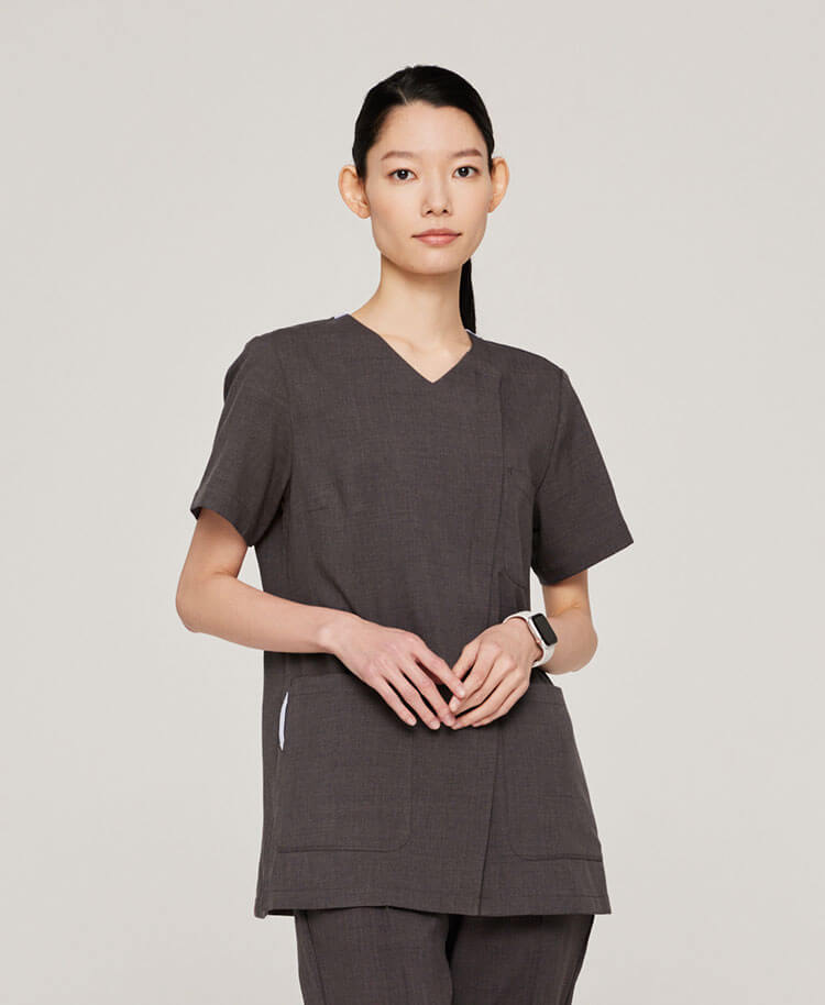 Womens:Front open scrub tops TRO - scrub tops - Classico Global - Official Online Store