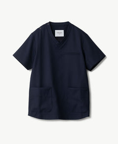 Unisex Classico nurse:Smooth touch scrub tops #color_Navy_end
