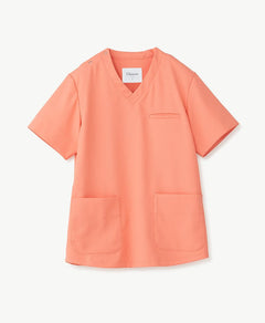 Unisex Classico nurse:Smooth touch scrub tops #color_Coral_end