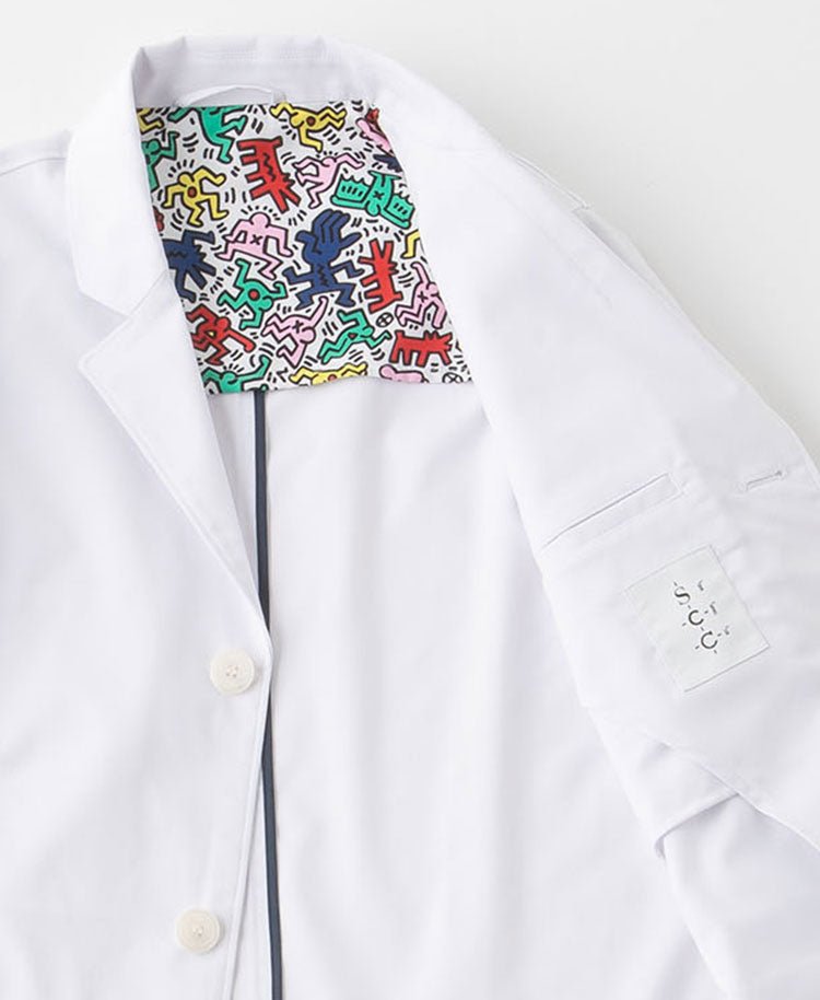 Unisex Scrub Canvas Club: Keith Haring Lab Coat