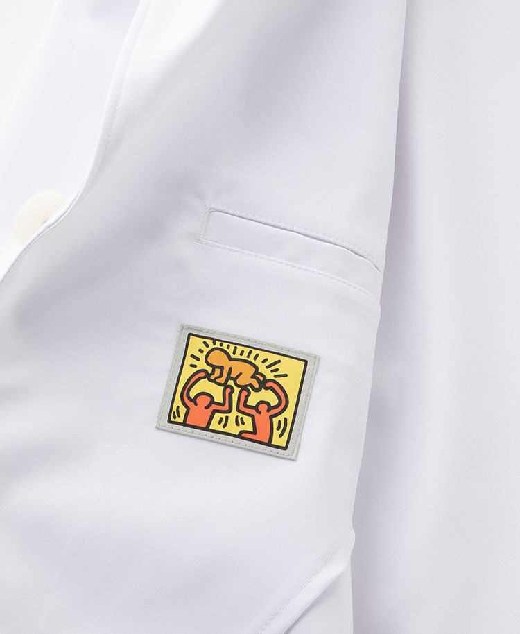Unisex Scrub Canvas Club: Keith Haring Lab Coat