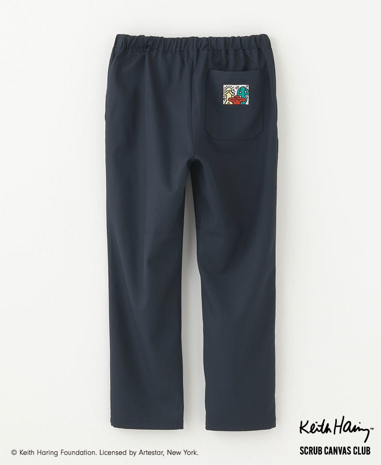 Unisex Scrub Canvas Club: Keith Haring Scrub Pants