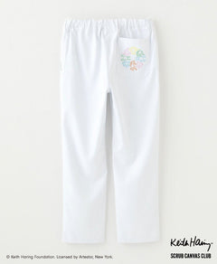 Unisex Scrub Canvas Club: Keith Haring Scrub Pants