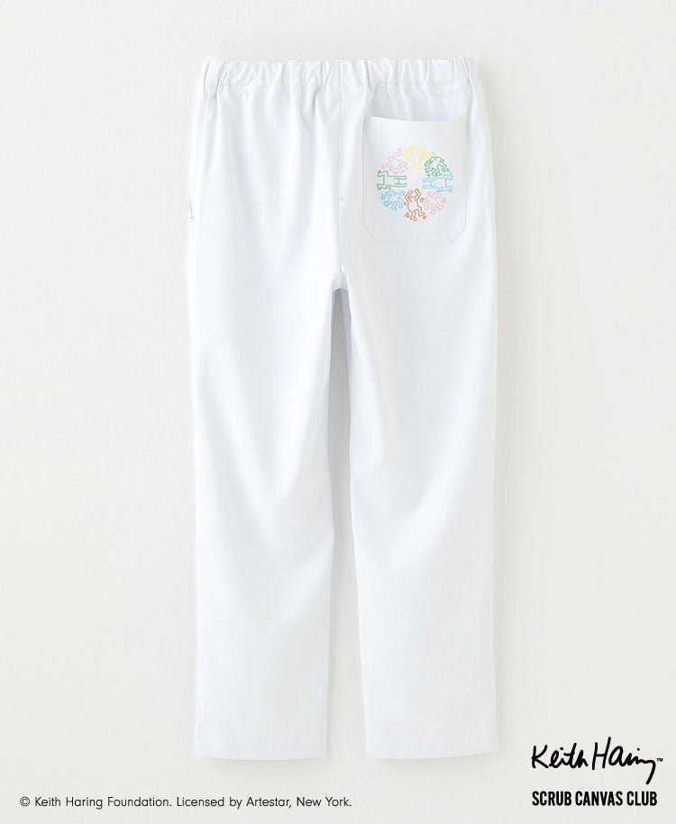 Unisex Scrub Canvas Club: Keith Haring Scrub Pants