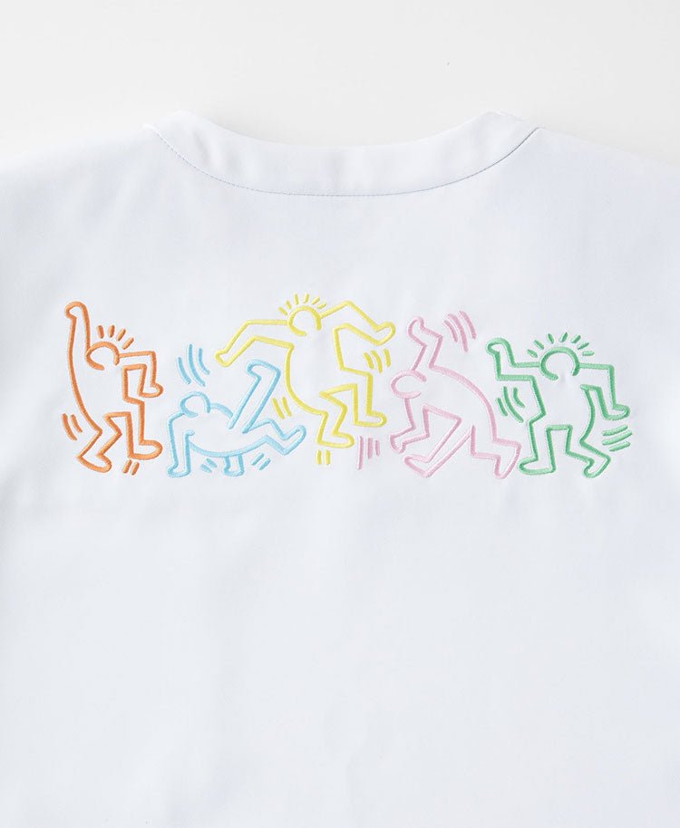 Unisex Scrub Canvas Club: Keith Haring Scrub Tops