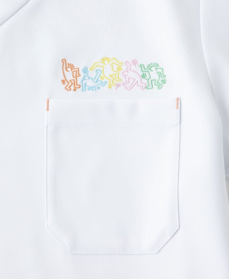 Unisex Scrub Canvas Club: Keith Haring Scrub Tops