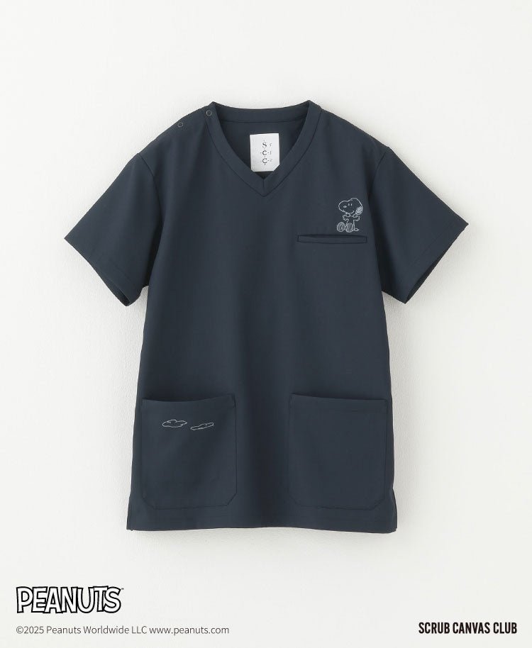 Unisex Scrub Canvas Club: Peanuts Scrub Tops