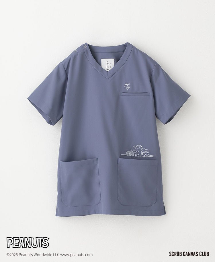 Unisex Scrub Canvas Club: Peanuts Scrub Tops