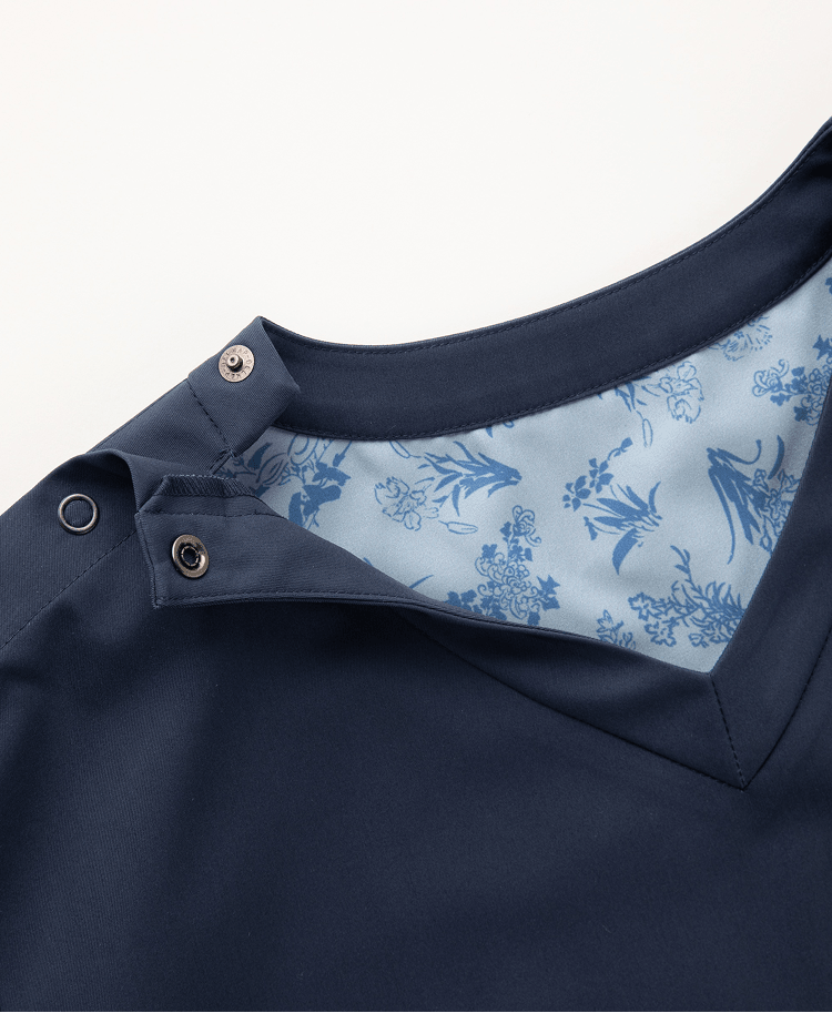 Unisex Scrub Canvas Club:KUTANI CHOEMON scrub tops