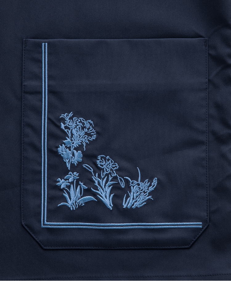 Unisex Scrub Canvas Club:KUTANI CHOEMON scrub tops