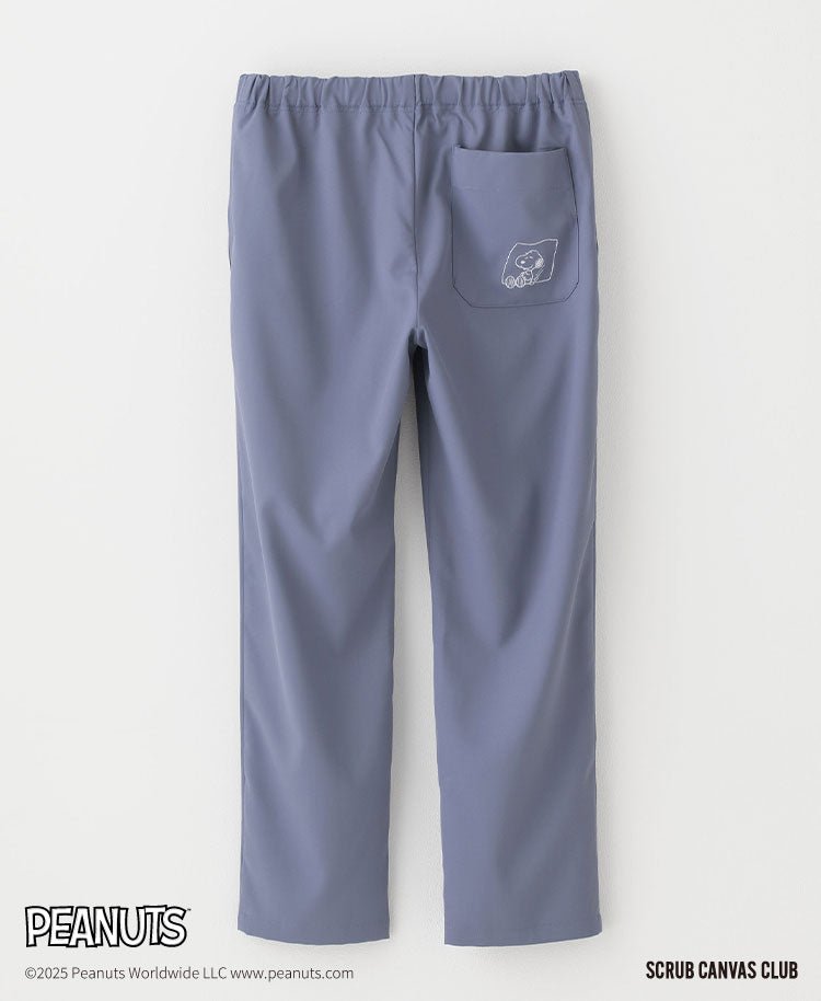 Unisex Scrub Canvas Club:PEANUTS Scrub Pants #color_Blue_end