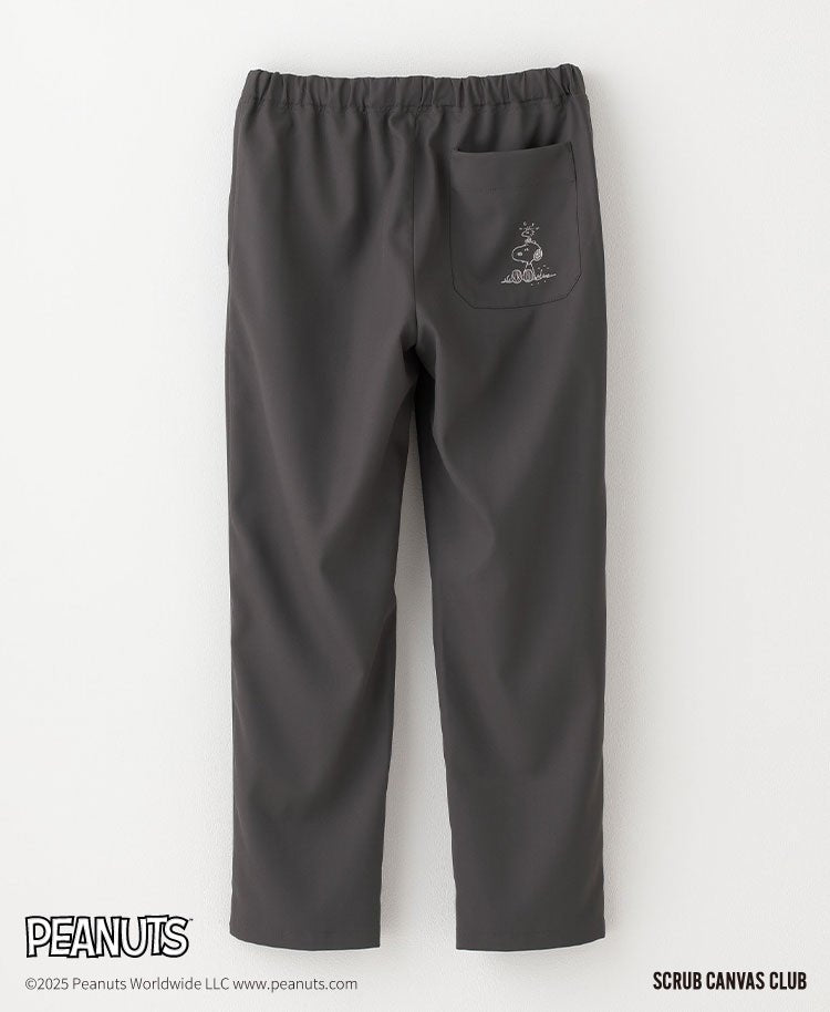 Unisex Scrub Canvas Club:PEANUTS Scrub Pants #color_Gray_end