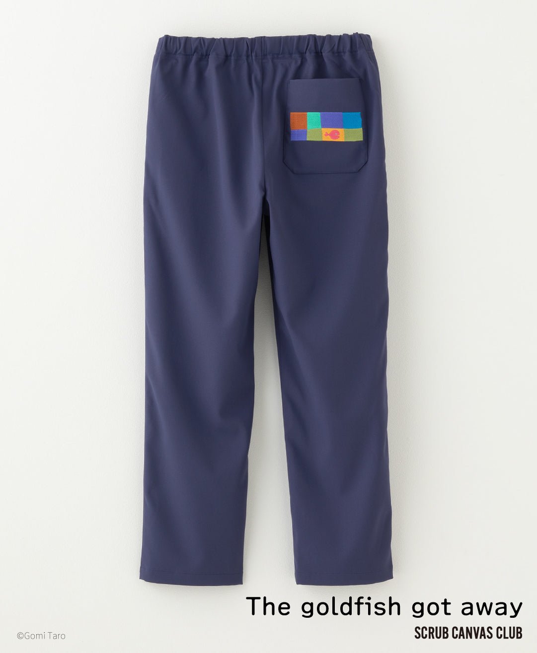 Unisex Scrub Canvas Club:The goldfish got away scrub pants