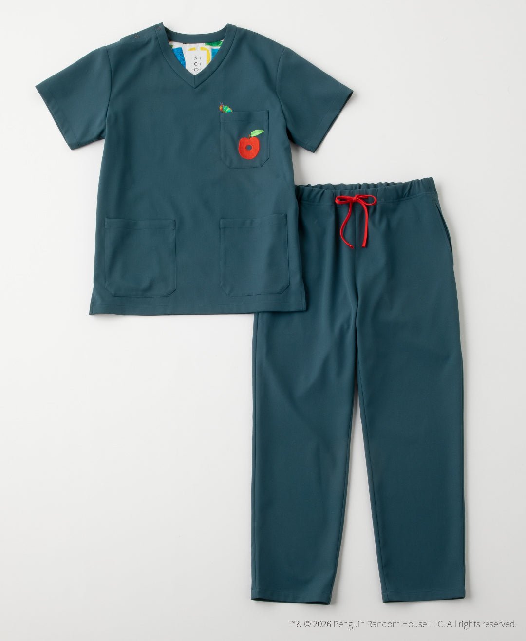Unisex Scrub Canvas Club:Very hungry caterpillar scrub tops