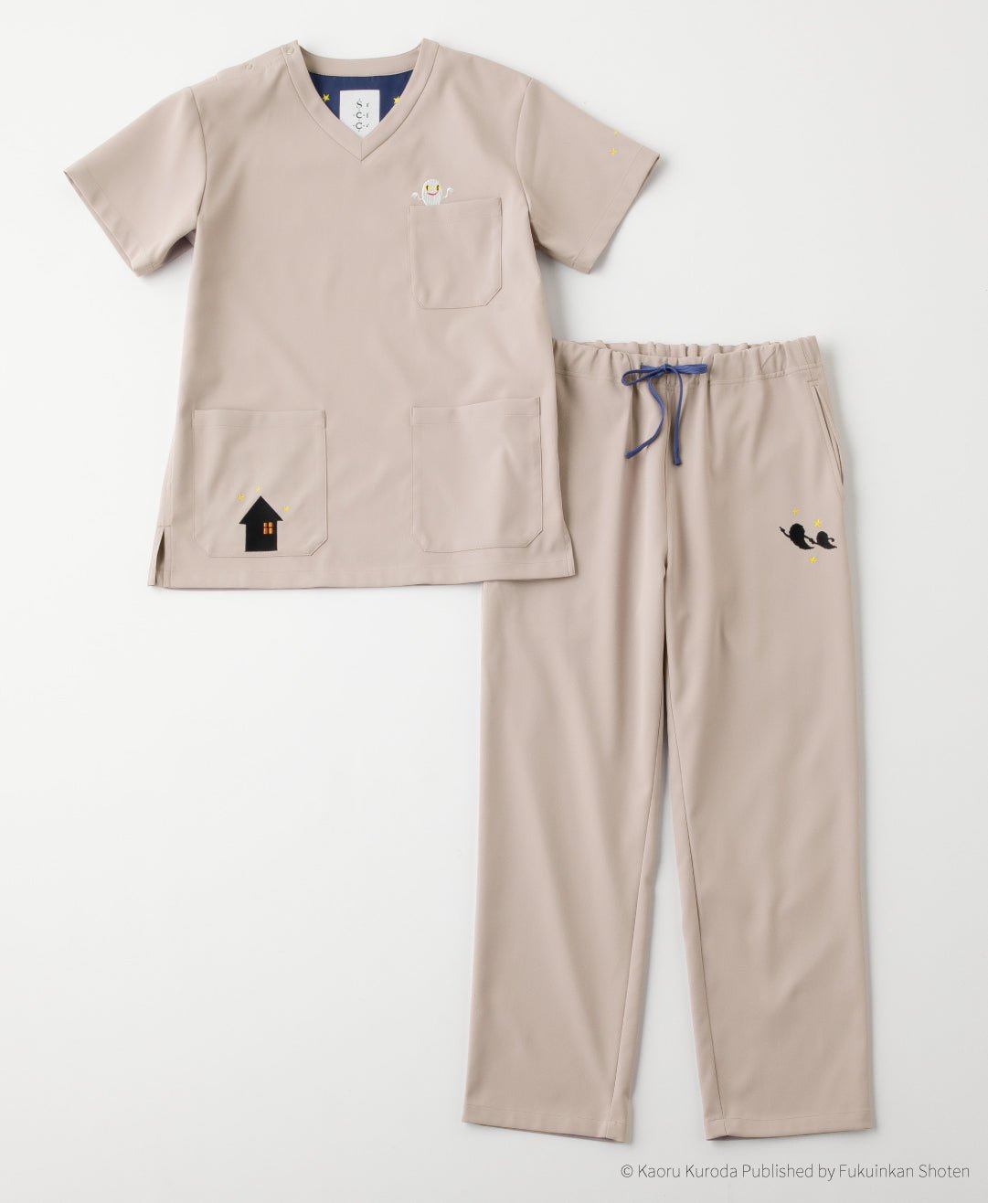 Unisex Scrub Canvas Club:WHO WON’T GO TO BED? scrub pants