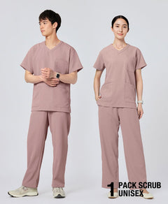 Unisex:PACK scrub pants #color_Pink_end