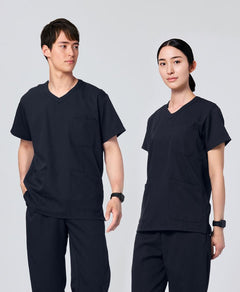 Unisex:PACK scrub tops #color_Deep navy_end