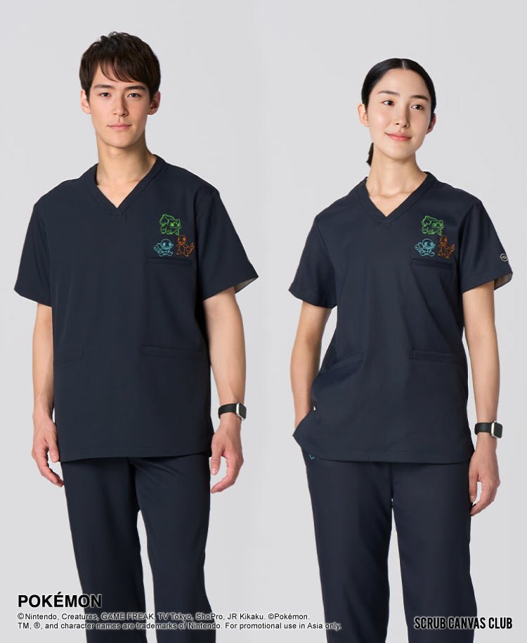 Unisex:Pokémon scrub tops