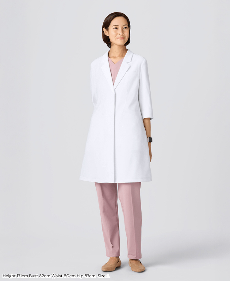 Women's Lab Coat: LIGHT Sophisticated Fit Flared Coat