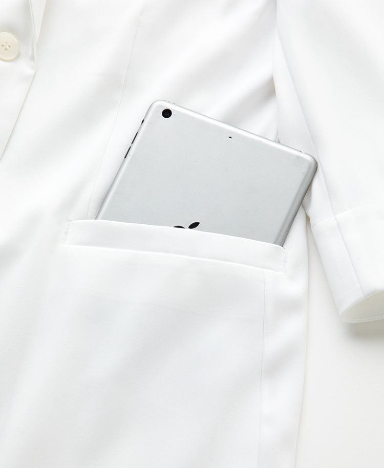 Women's Lab Coat: Lightweight Double - Vent Short Coat