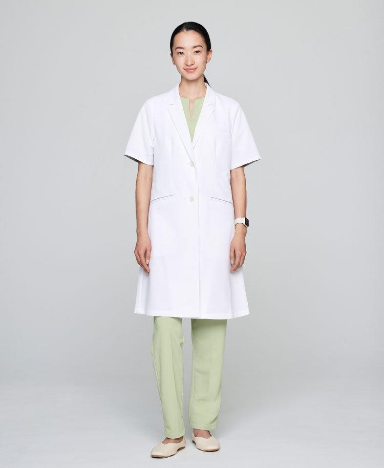 Womens lab coat:Half sleeve coat Cool tech proof