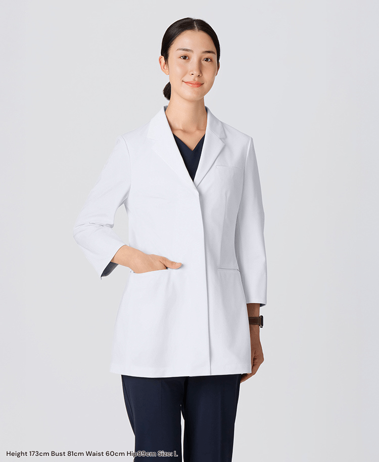 Womens lab Coat:Light Jersey Ultimate Comfort Short Coat