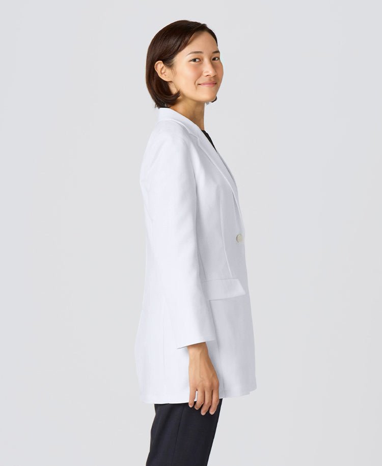 Womens lab Coat:URBAN Streamlined Elegance Short Coat