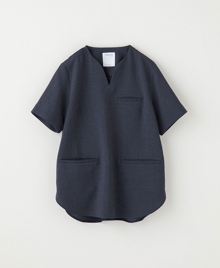 Womens:Curve neck scrub tops TRO