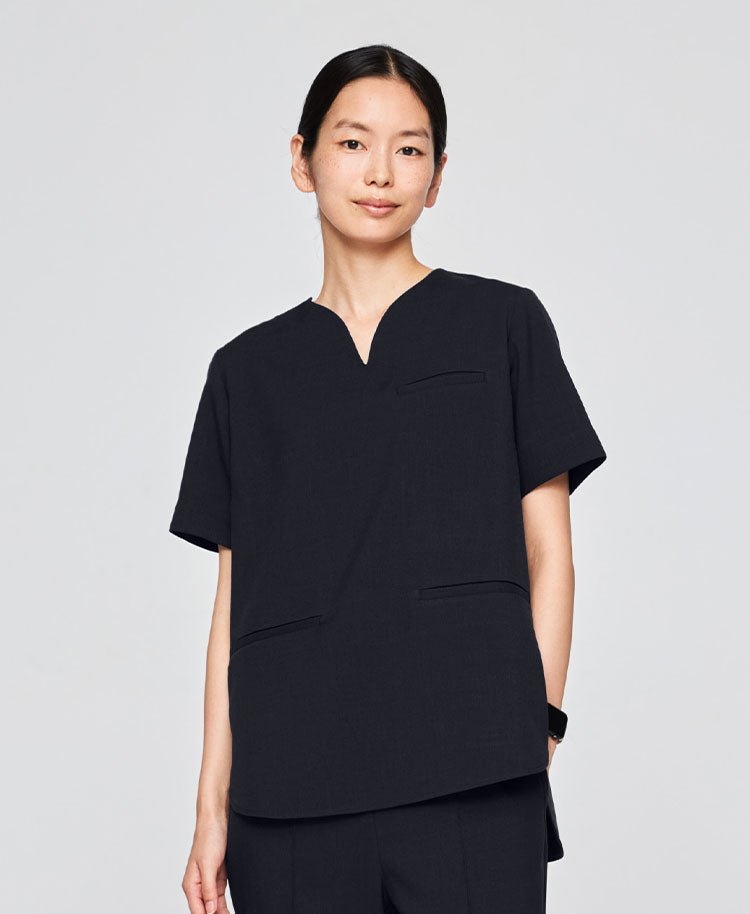 Womens:Curve neck scrub tops TRO