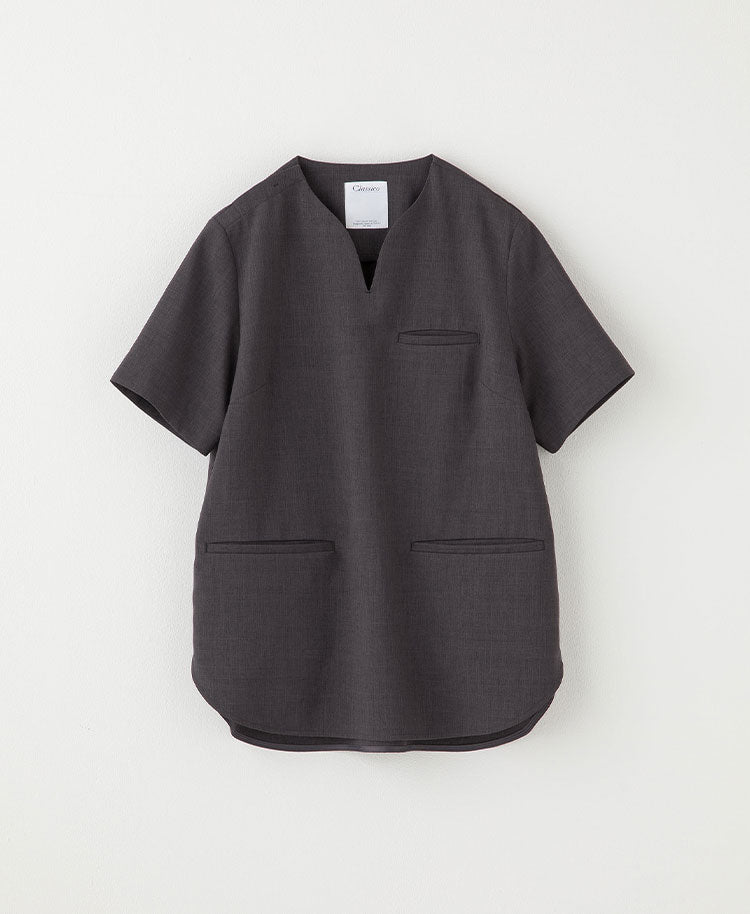 Womens:Curve neck scrub tops TRO