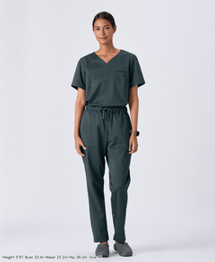Womens:DECO Elegant Stretch Scrub Pants (US/EU Size) #color_Green_end