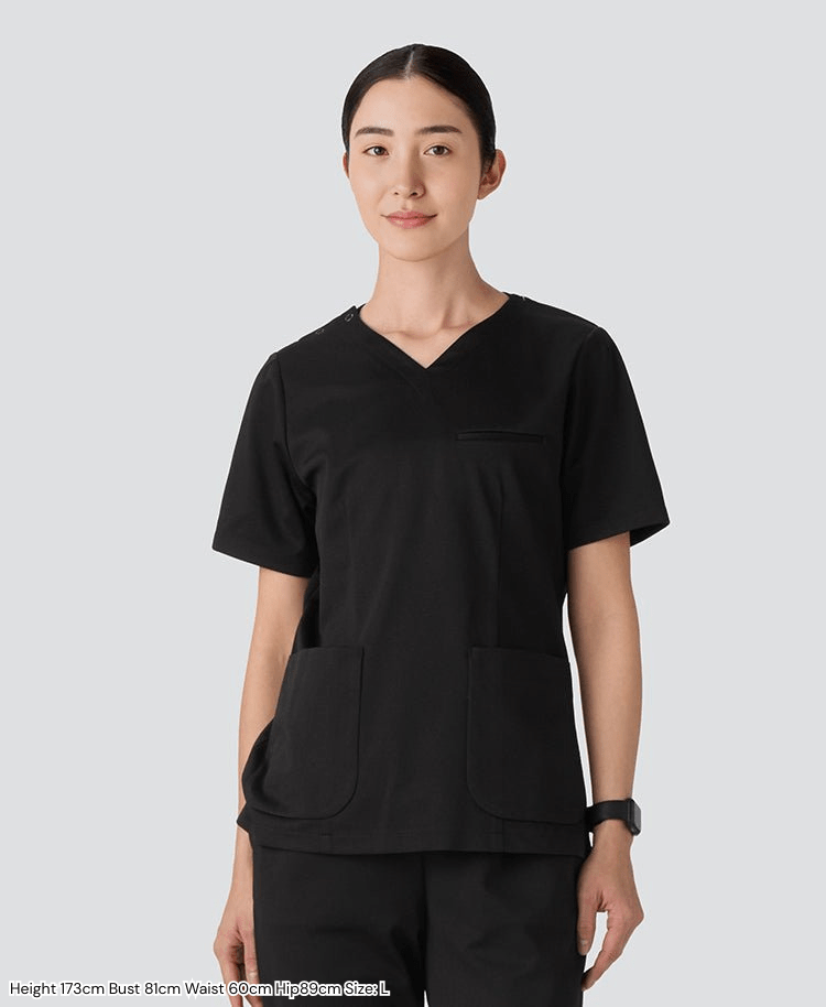 Womens:DECO Elegant Stretch Scrub Tops