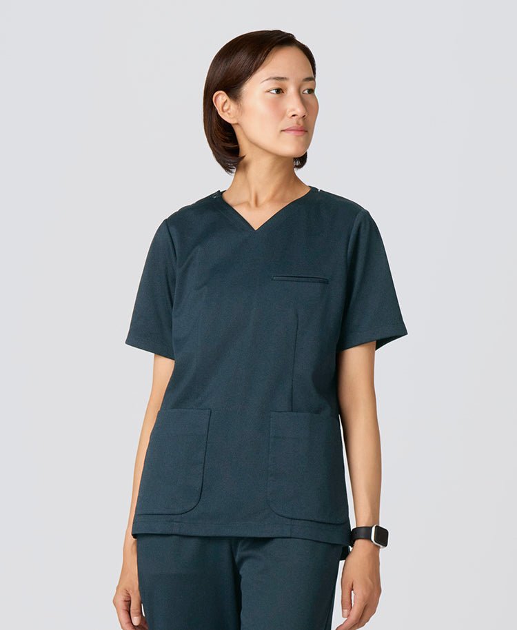 Womens:DECO Elegant Stretch Scrub Tops