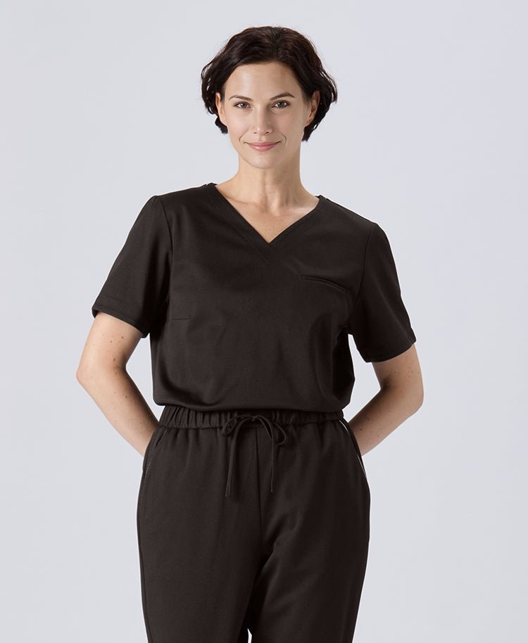 Womens:DECO Elegant Stretch Scrub Tops (US/EU Size)