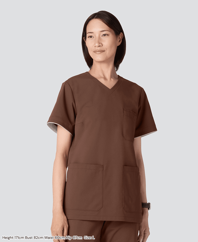 Womens:FREE Light & 360° Stretch Pastel Scrub Tops