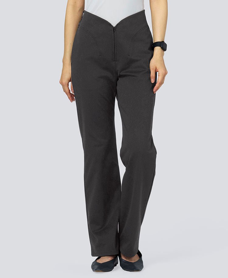 Womens:LUXE Silky Shine Curved Scrub Pants