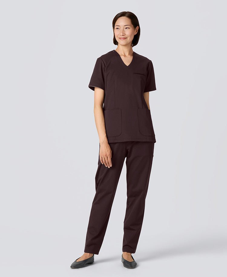 Womens:LUXE Silky Shine Scrub Pants