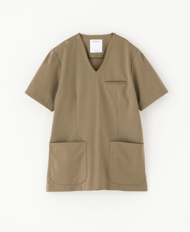 Womens:LUXE Silky Shine Scrub Tops