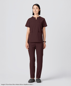 Womens:MOVE Premium Motion Scrub Pants #color_Bordeaux_end
