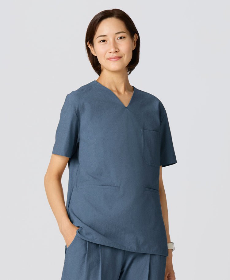 Womens:MOVE Premium Motion V neck Scrub Tops