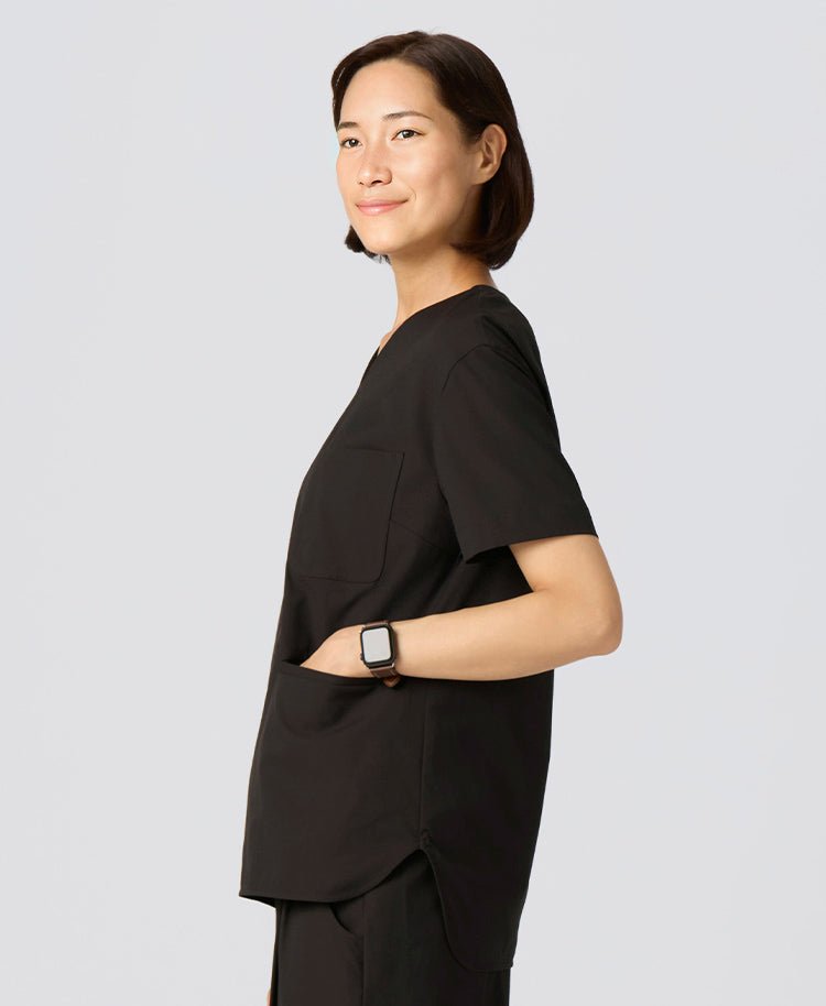 Womens:MOVE Premium Motion V neck Scrub Tops