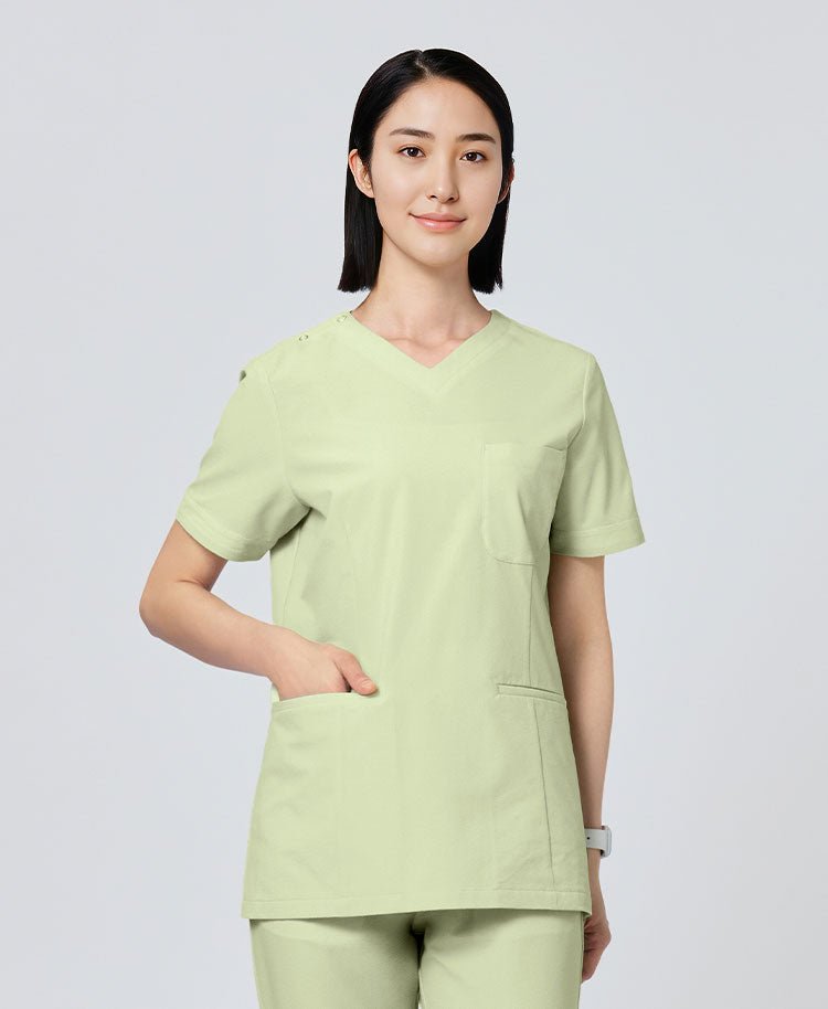 Womens:Scrub tops Seersucker
