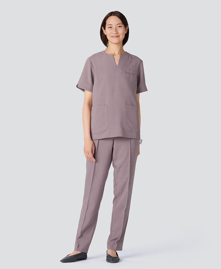 Womens:TRO Airy Dry Scrub Pants #color_Purple gray_end