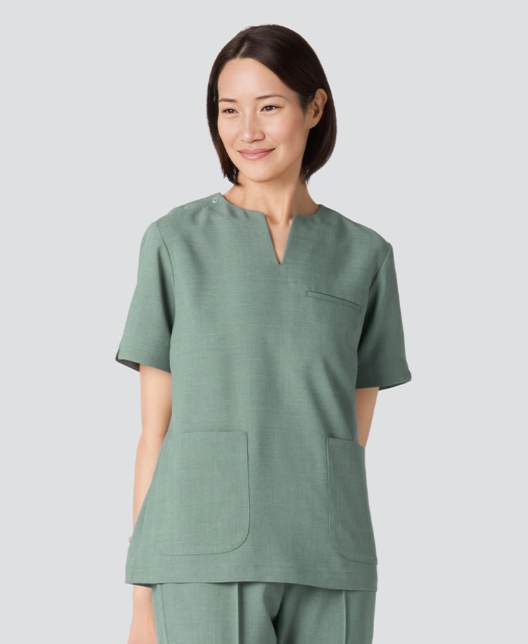 Womens:TRO Airy Dry Scrub Tops#color_Sage Green_end